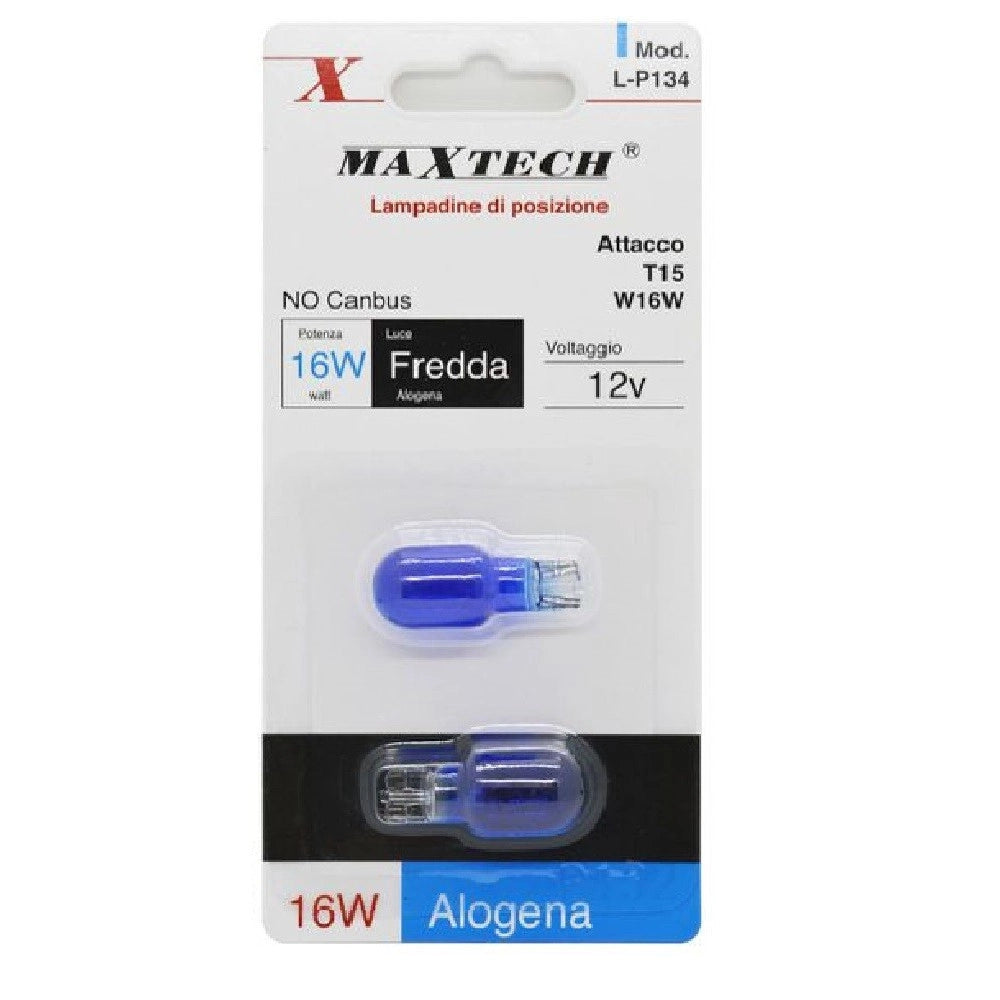 Trade Shop - Lampadine Posizione T15 W16w 12v Auto 16w Luce Fredda Alogena No Canbus L-p134 -