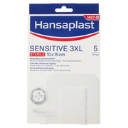 HANSAPLAST CEROTTI SENSITIVE 3XL MEDICAZIONE FERITE MEDIO-GRANDI IPOALLERGENICI SENZA LATTICE 5 PEZZI 8 X 10 CM
