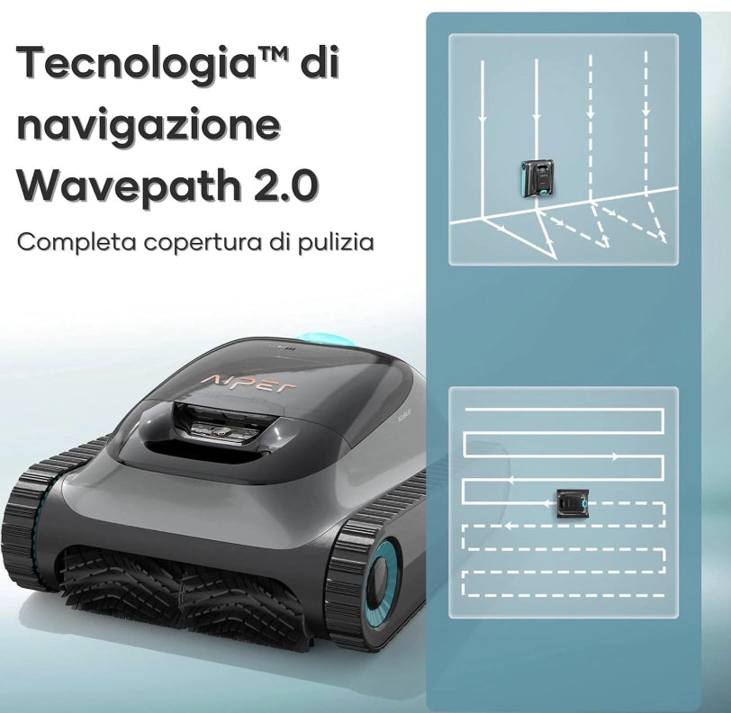 Aiper SCUBAS1 Robot Pulisci Piscina 14.4Vdc 150Mq Aut.150Min
