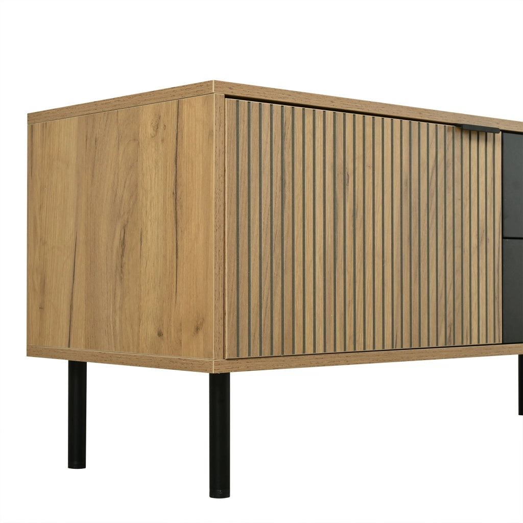 Mobile TV con Cassetti e Ante ¨C MINIMAL ¨C Truciolato, 208x40x48 cm