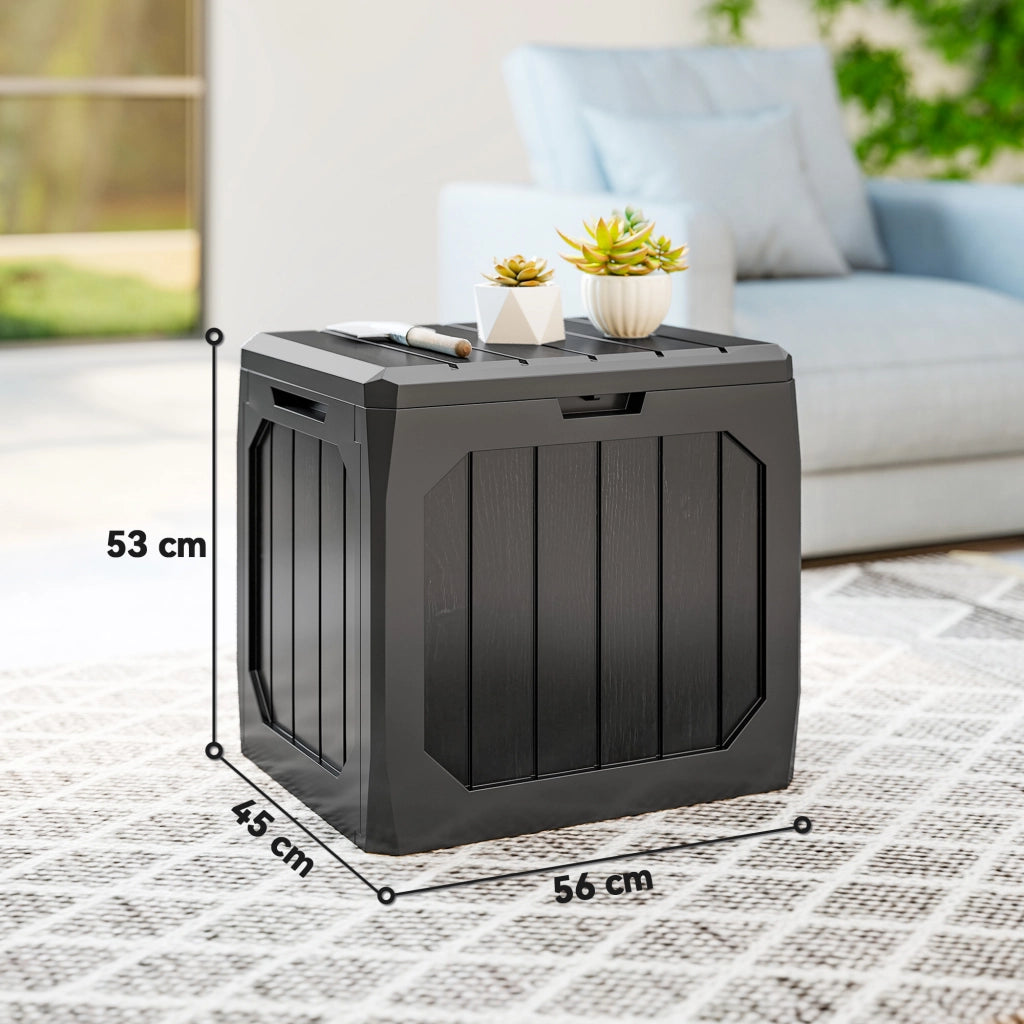 Contenitore da Giardino 121L ¨C Xylo ¨C Esterno Nero 56x45x53cm
