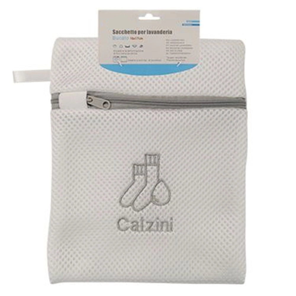 Trade Shop - Sacchetto Rete Per Lavanderia Lavatrice 18x22 Cm Biancheria Intimo Calzini 59374 -