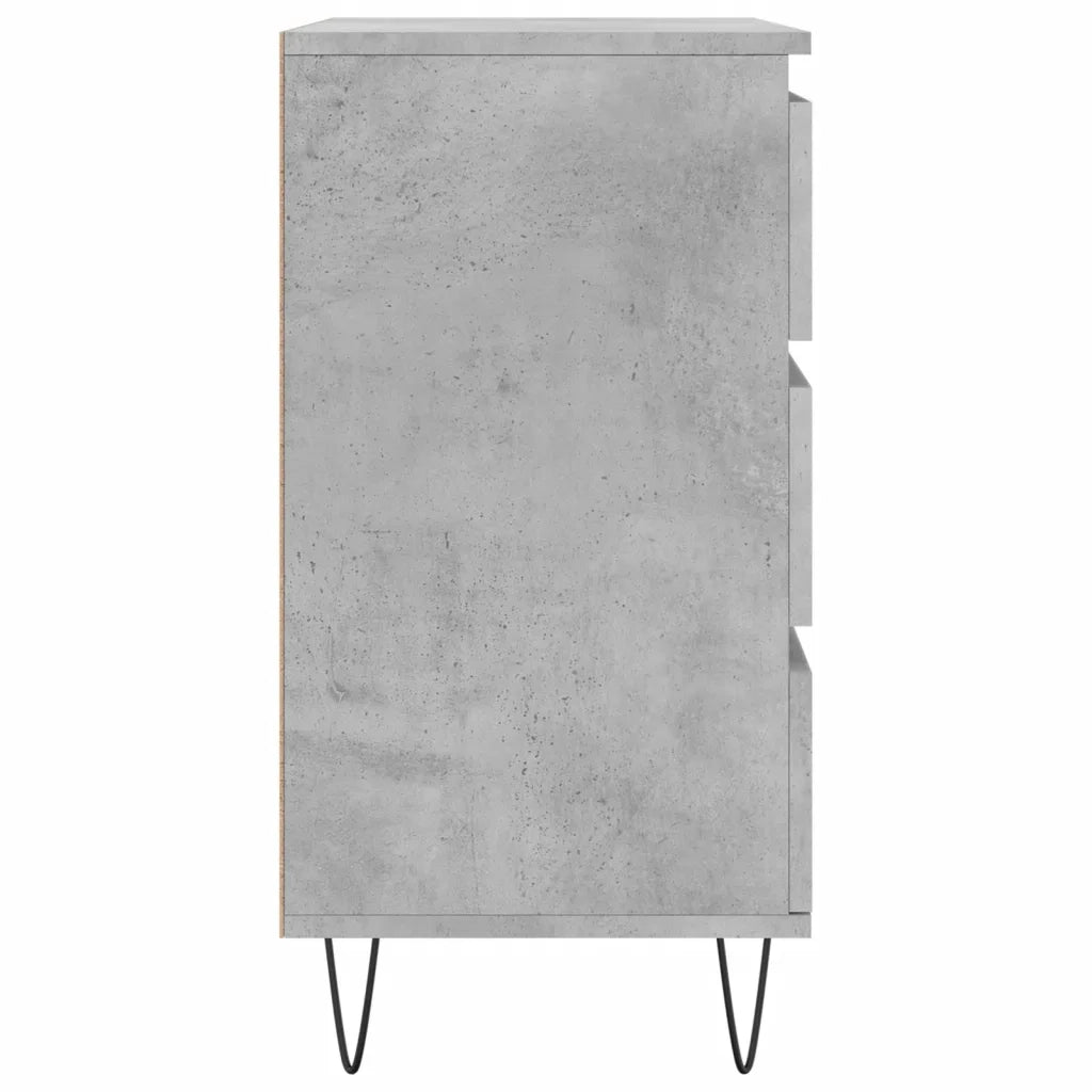 Credenza-Buffet-Armadio da cucina Grigio Cemento 60x35x70 cm in Legno Multistrato 784265