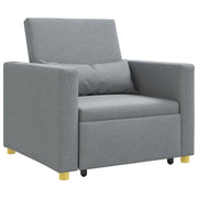Divano letto | Sof¨¤ letto | Letto singolo estraibile singolo Grigio chiaro 90 x 165 x 87 cm