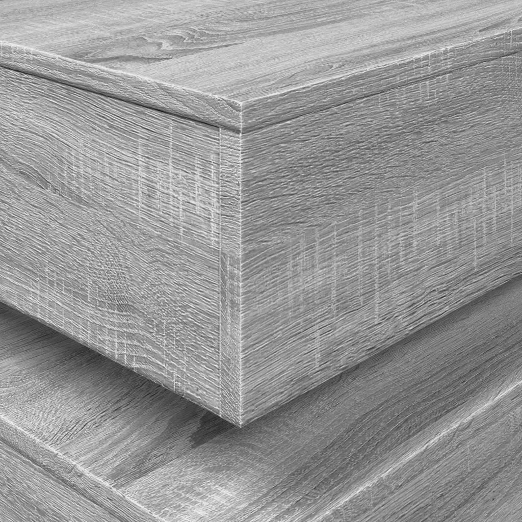 Tavolino da salotto | Tavolino da caff¨¨ | Tavolino da Soggiorno con Luci LED Grigio Sonoma 90x50x40 cm