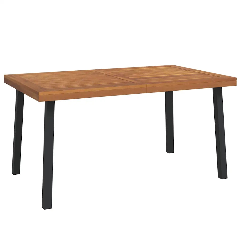 Tavolo da Giardino 150x90x75 cm Legno Massello di Acacia 319523