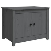 Tavolino da salotto | Tavolino da caff¨¨ | Tavolino da Soggiorno Grigio 71x49x55cm in Legno Massello di Pino