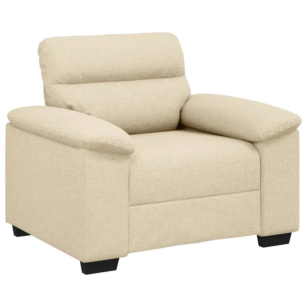 vidaXL Poltrona Crema 60 cm in Tessuto
