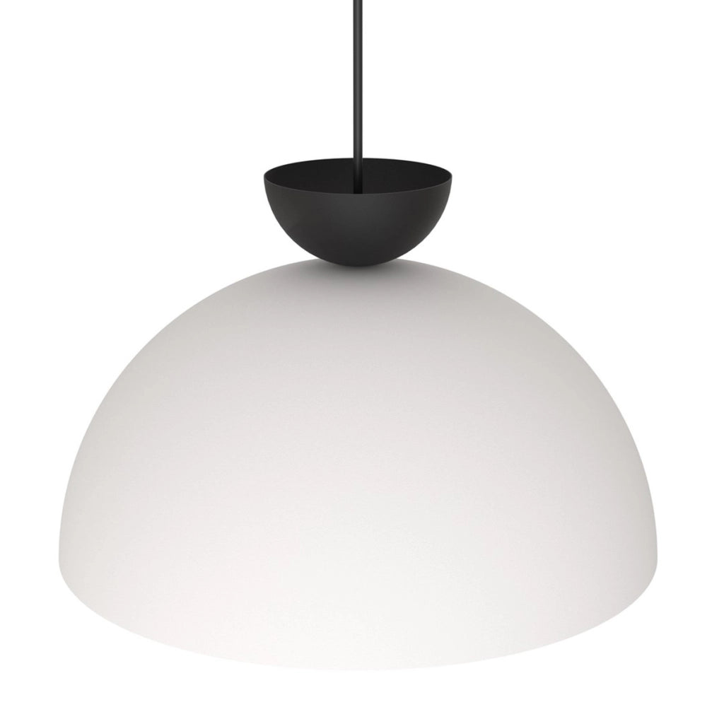 Lampada a sospensione LUNARO bicolore in acciaio opaco