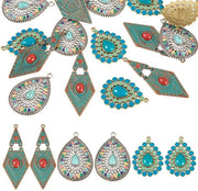 Set di 15 Bevande in Ceramica Bohémica per Creare Gioielli