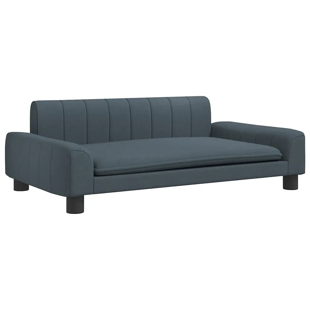 Lettino per Cani Grigio Scuro 90x53x30 cm in Tessutocod mxl 92158