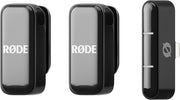 RØDE Wireless Micro - Microfono wireless compatto, due microfoni con custodia di ricarica per la creazione di contenuti per smartphone - Lightning, nero
