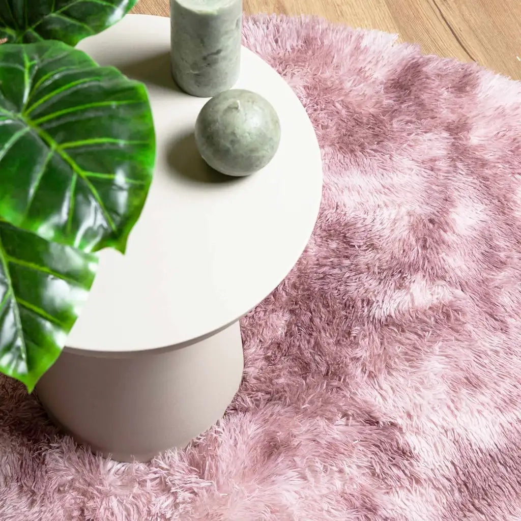 Tappeto Shaggy a Pelo Lungo NAVARRA Rosa Antico 300x200 cm 4102937