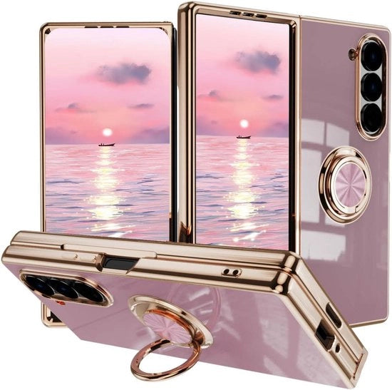 Case schoccorientato per smartphone pieghevole, design ultraleggero con standard di supporto, blu, Protezione per smartphone Samsung pieghevole