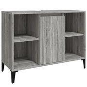 Mobile Lavabo | Armadio Lavabo Grigio Sonoma 80x33x60 cm in Legno Multistrato