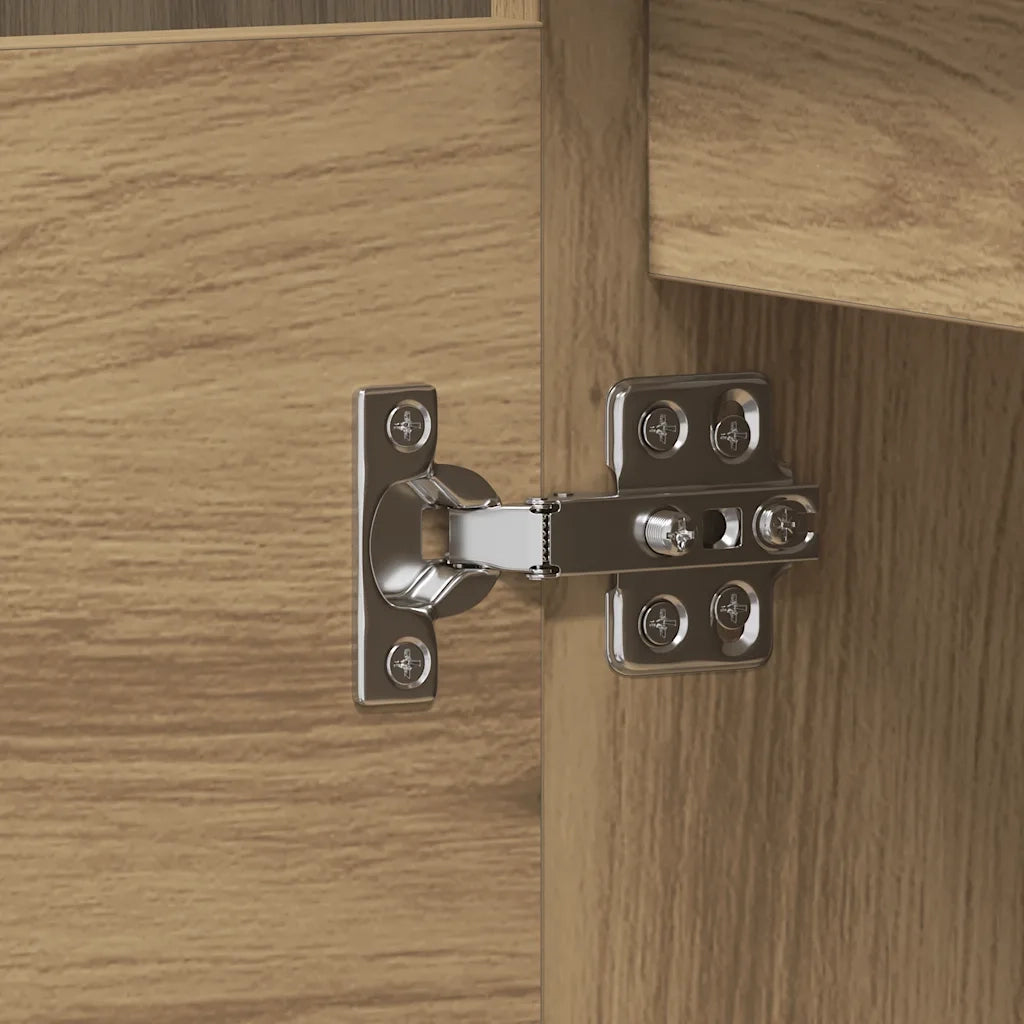 Scrivania | Tavolo da Ufficio Angolo Rovere Artigianale 145x100x76 cm Truciolato