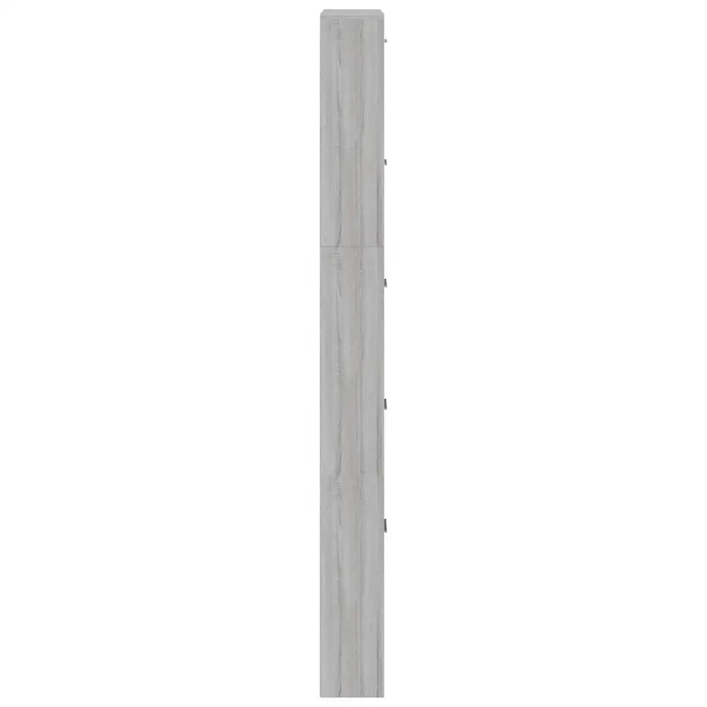 Scarpiera Grigio Sonoma 59x17x169 cm in Legno Multistrato 342516