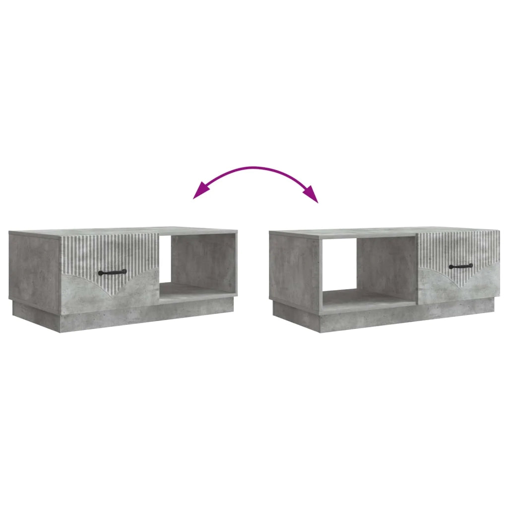 Tavolino da salotto Grigio Cemento 90 x 50 x 37 cm 895418