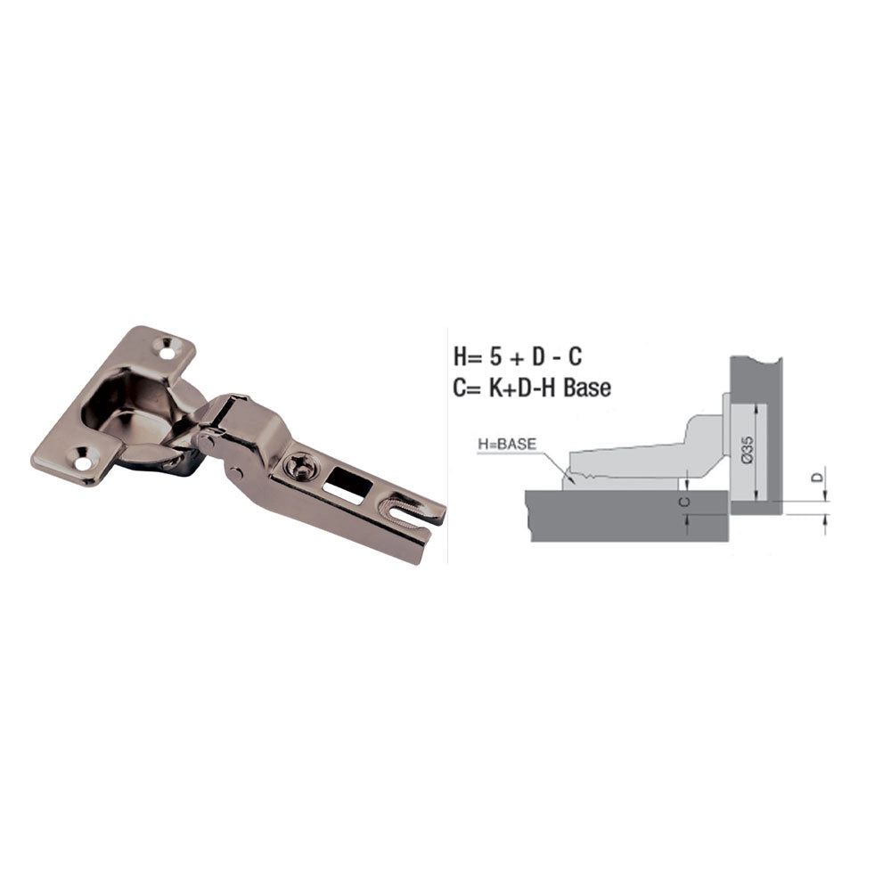 CERNIERA PER MOBILI mm. 35 - pz. 2 collo medio 9  - Blister Koncreto