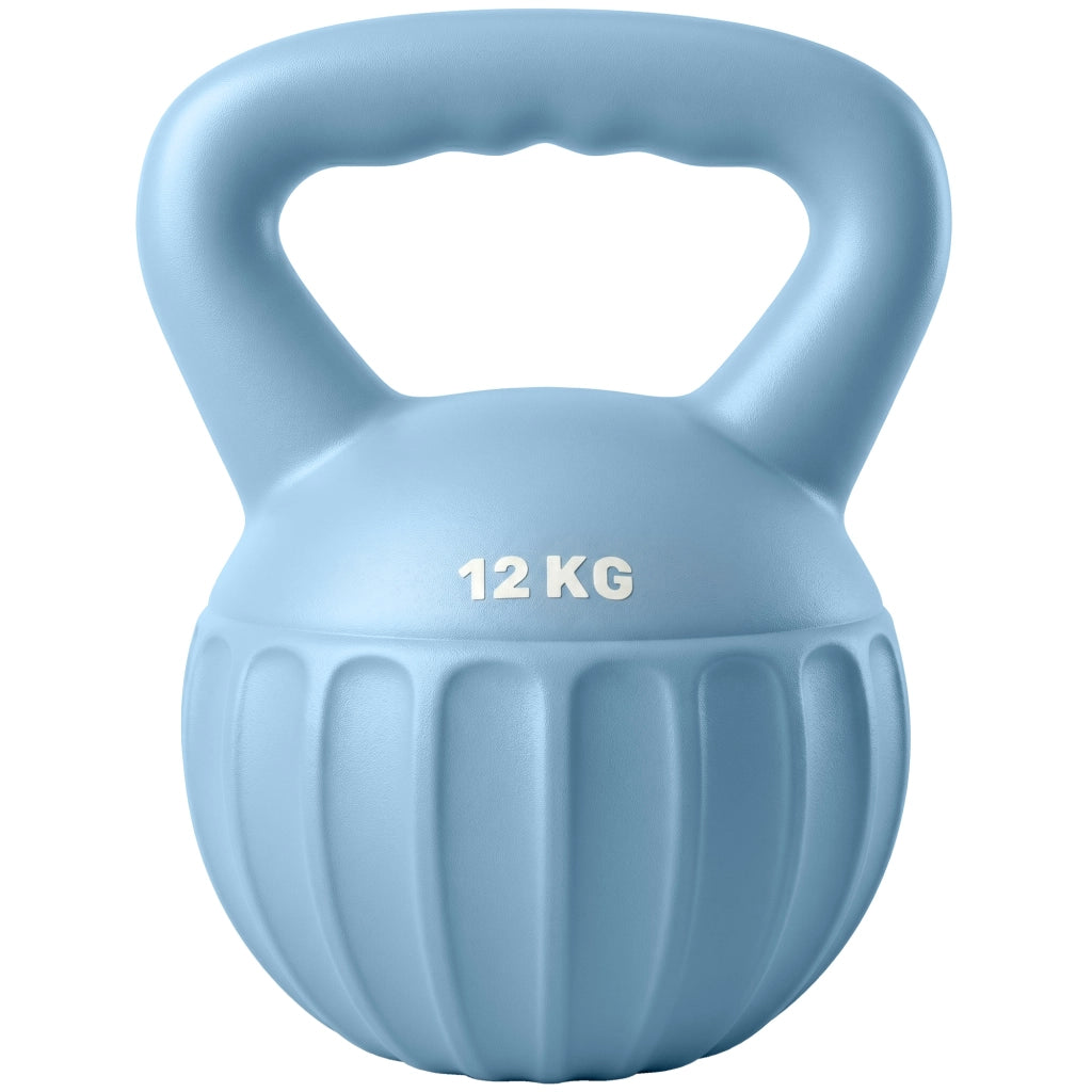 Kettlebell 12 kg ¨C Xylo ¨C Impugnatura Antiscivolo, Blu