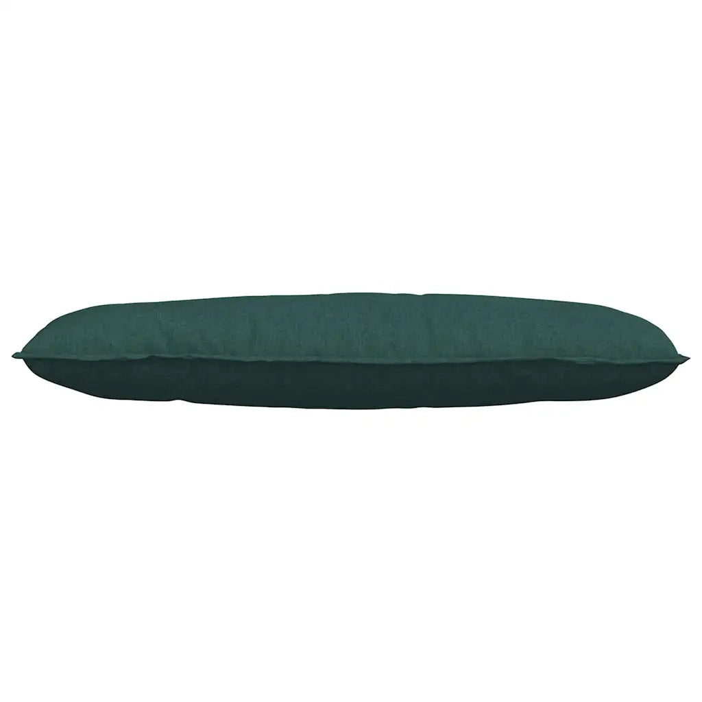 Cuscino per Schiena | Cuscino dorsale Verde Scuro 120 x 19 x 50 cm Tessuto