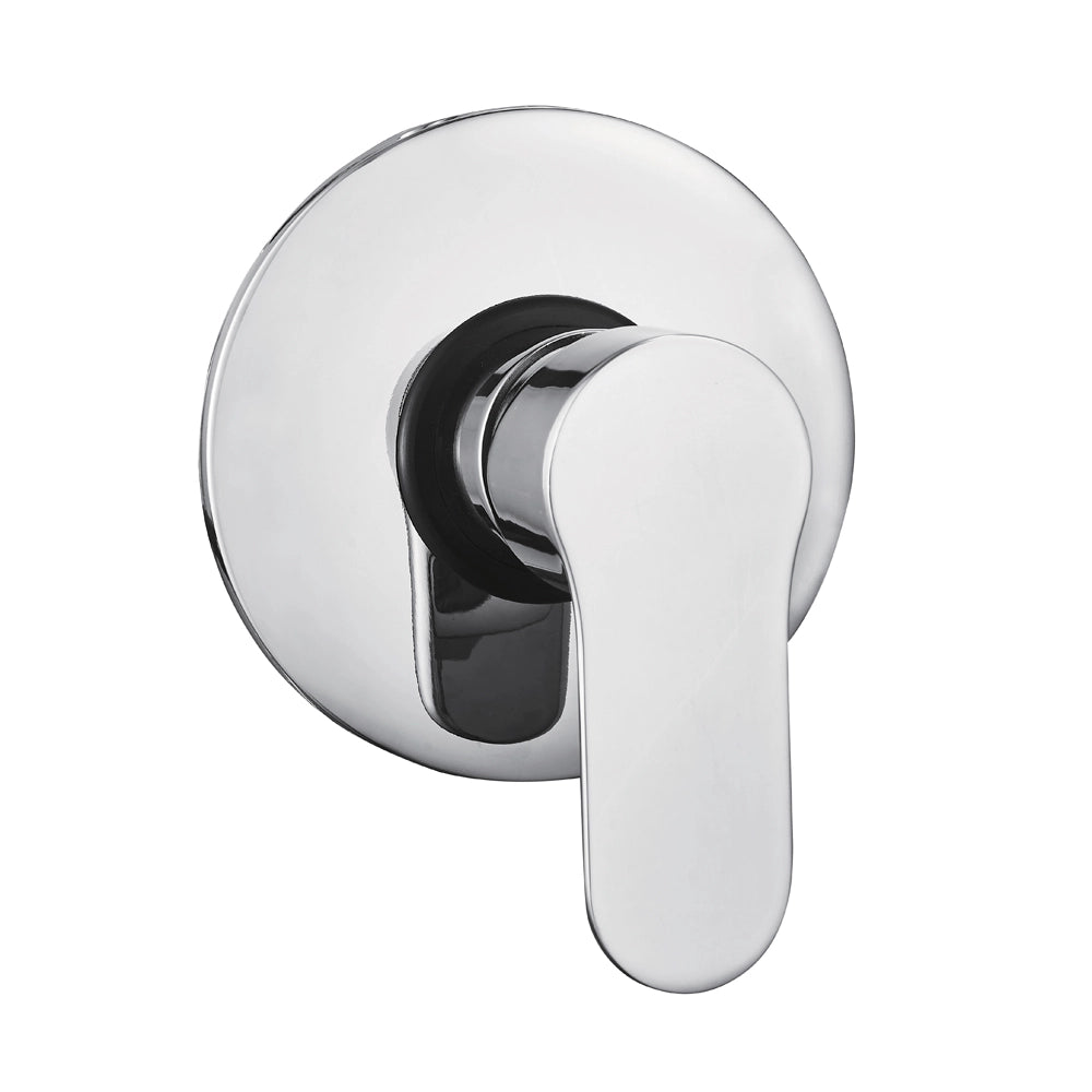Set miscelatore lavabo bidet con piletta e doccia ad incasso cromo lucido Selma