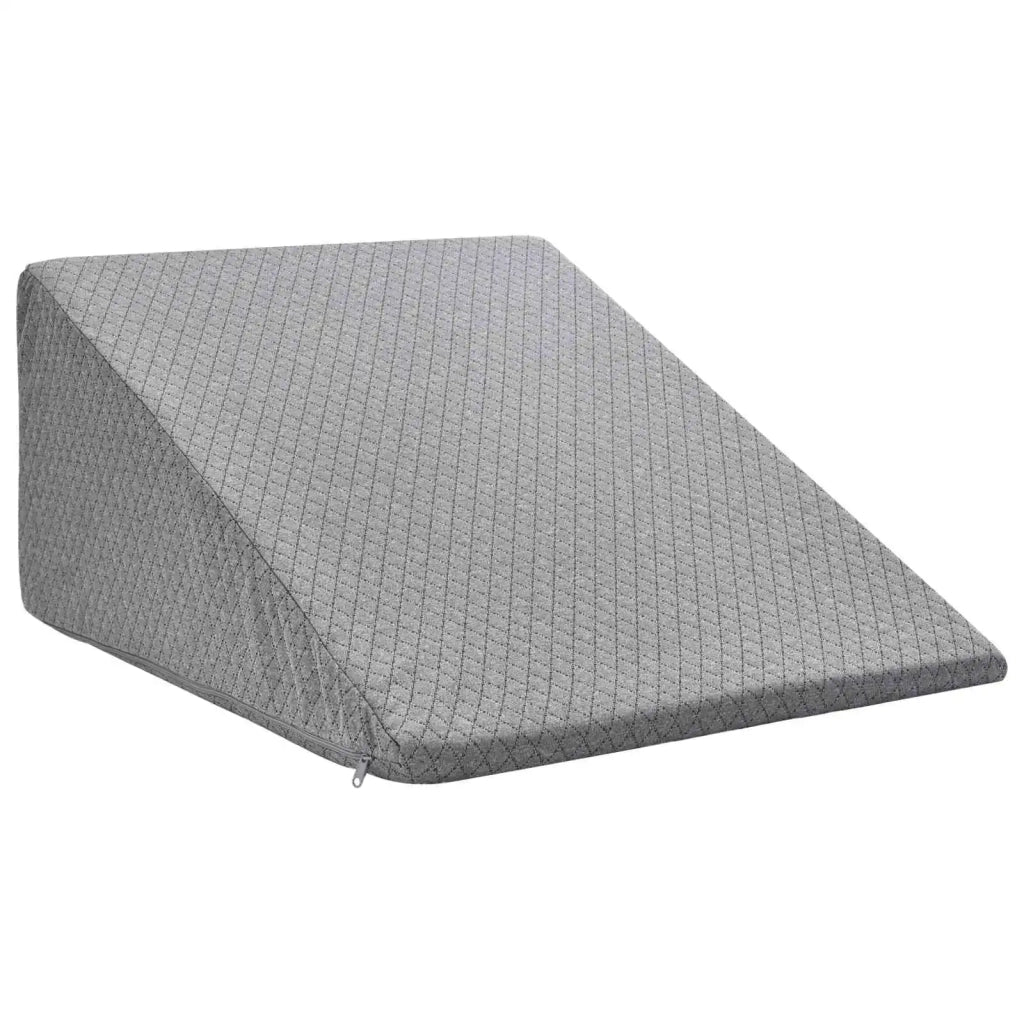 Cuscino per Gambe Grigio 60 x 50 x 30 cm Schiuma Memory