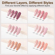 Nagellac a Sostentamento 6 Colori per Manicure DIY e Salon