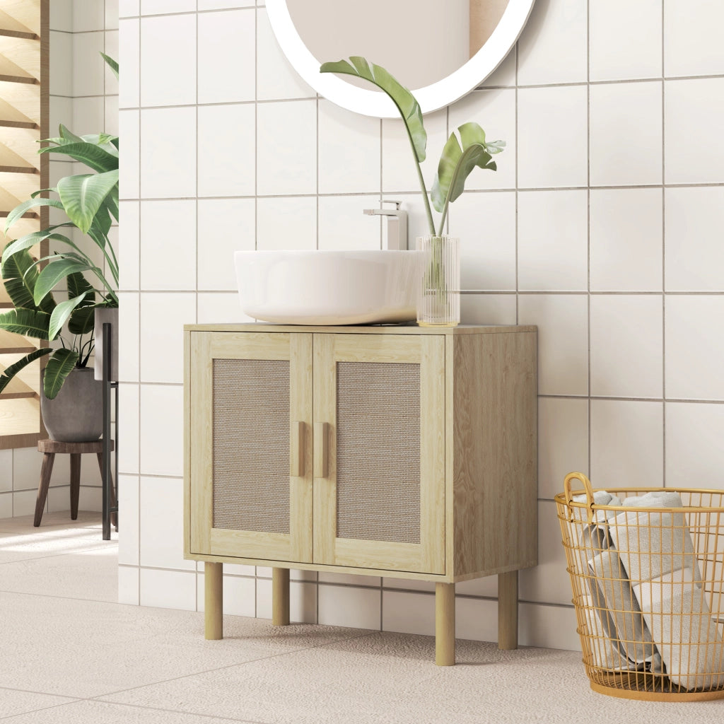 Mobile Sottolavabo Bagno ¨C Zephmum ¨C Rovere 60x30x60