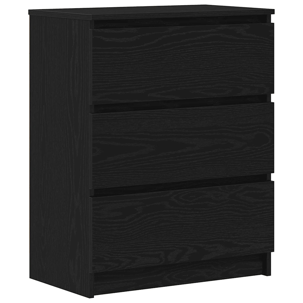 Credenza-Buffet-Armadio da cucina Rovere Nero 60x35x76 cm in Legno Multistrato