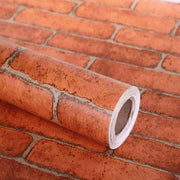 Decorativo Pannello in Mattoncini - Autoadesivo - 0,45m x 3m - Carta da Stick