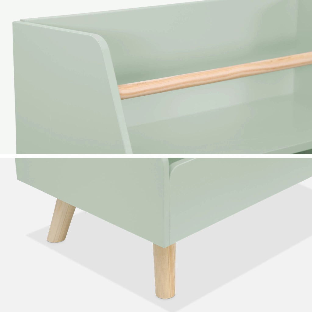 Contenitore per bambini, 2 scomparti, verde