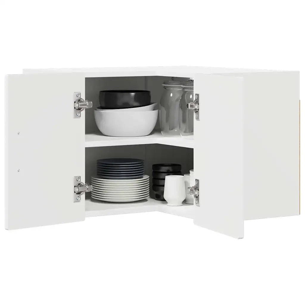 Mobile da cucina con lo scaffale-Armadio da cucina Bianco Lucido 57 x 57 x 40 cm 967192
