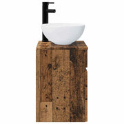Mobile Lavabo | Armadio Lavabo da parete Legno antico 39 x 35 x 63 cm