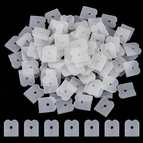 Elastici in Silicone 100 pezzi - 12mm Cerniera - Rigilene Poliestere - Ricamo - Supporto Shapewear - Flessibili e Comfortevoli - Cerniere in Silicone