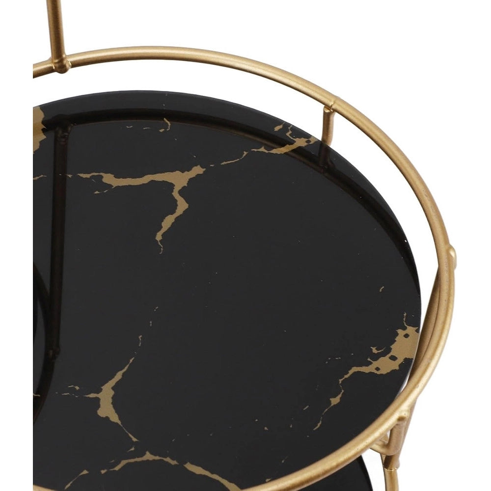 Trade Shop - Scaffale Per Trucco Per Cosmetici Profumi Cura Della Pelle Elegante Moderno Due Colori - Nero