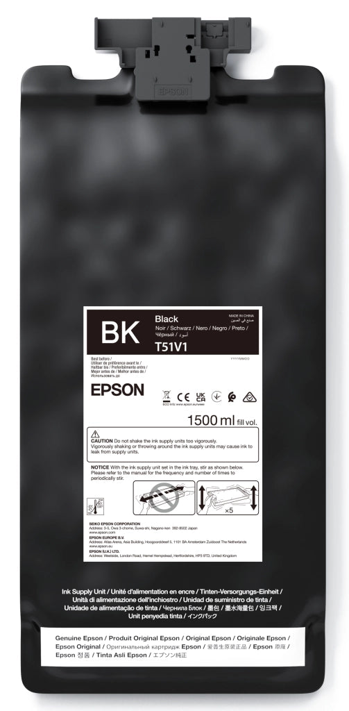Ultrachrome gs3 black t51v100 (1.5lt) - c13t51v100