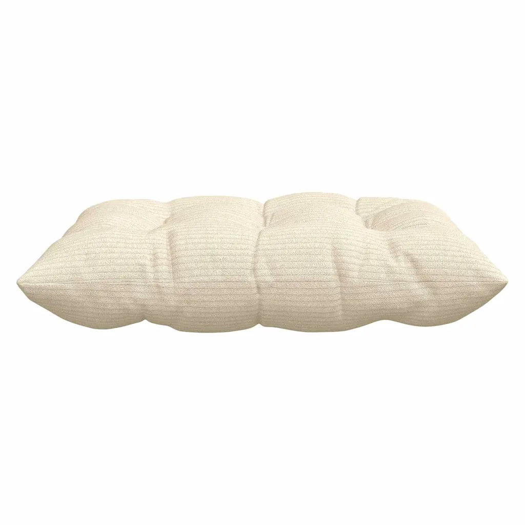 Cuscini per Seduta 4 pcs Crema 40 x 40 x 6 cm Tessuto in Cords 42015183