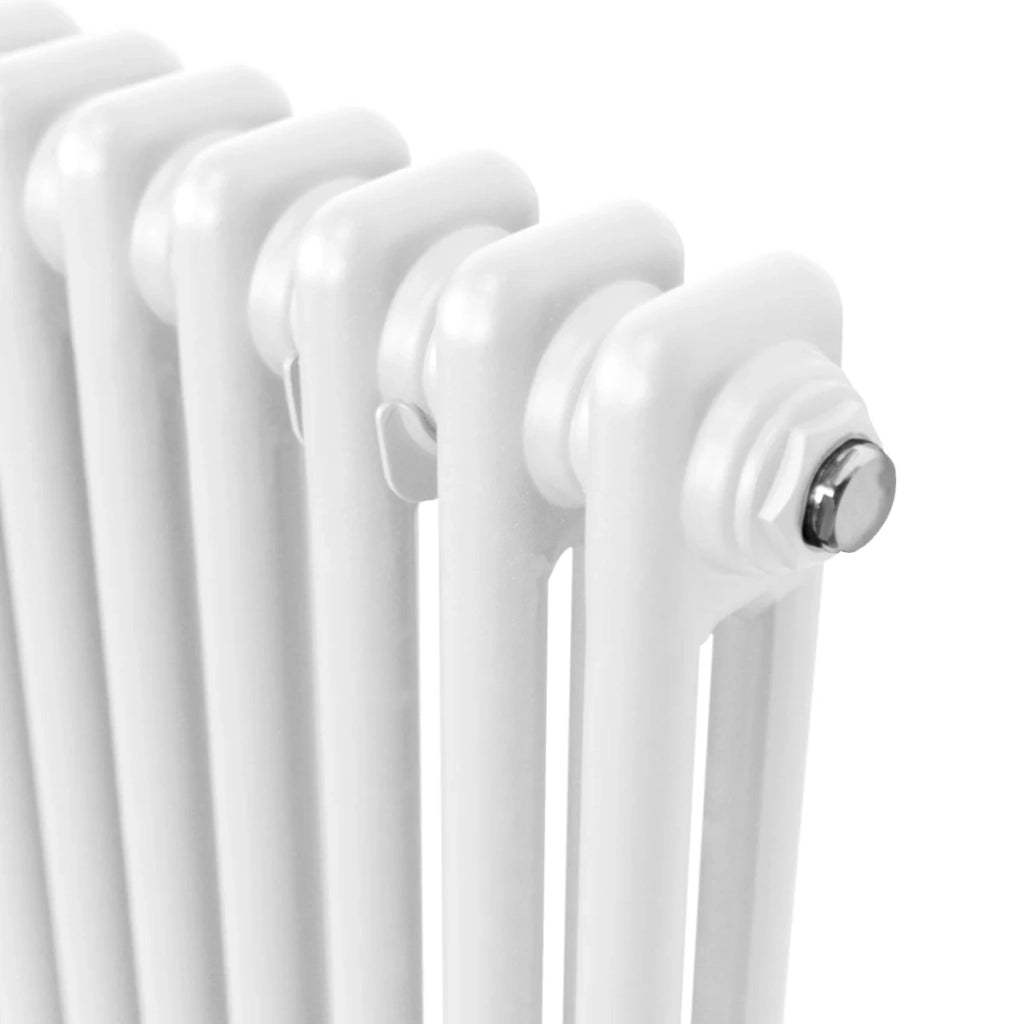 Termosifone Radiatore a 2 colonne per riscaldamento centralizzato verticale Bianco 150x20cm