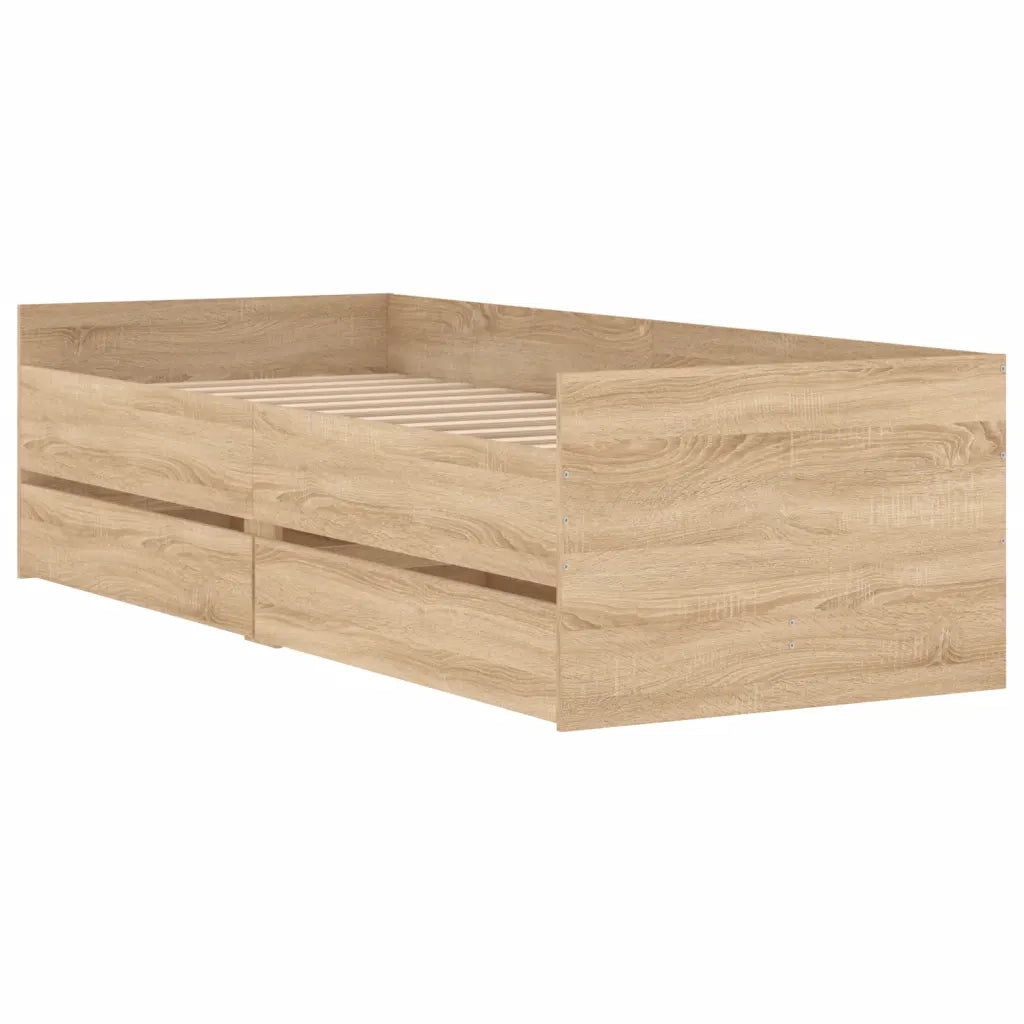Giroletto con Cassetti Rovere Sonoma 75x190 cm Small Singlecod mxl 109351