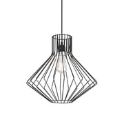 Lampada A Sospensione Ampolla-4 Sp1 Nero Ideal-Lux