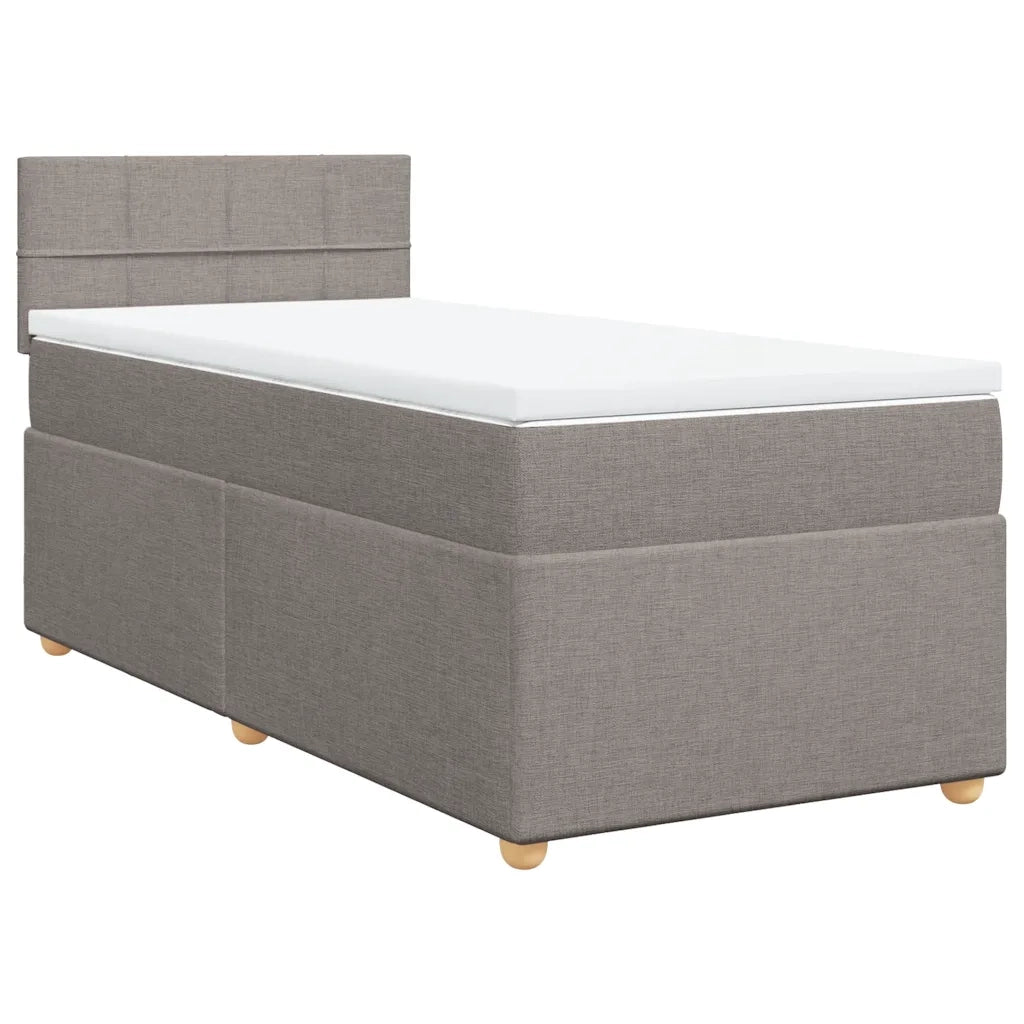 Giroletto a Molle con Materasso Tortora 80x200 cm inTessuto 3286511