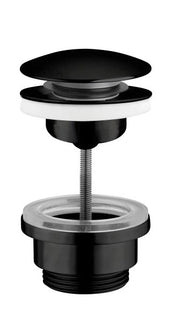 Scarico per lavabo e bidet CLIC-CLAC universale con sistema a vite in acciaio inox 304 FCR Finitura: Gun Metal