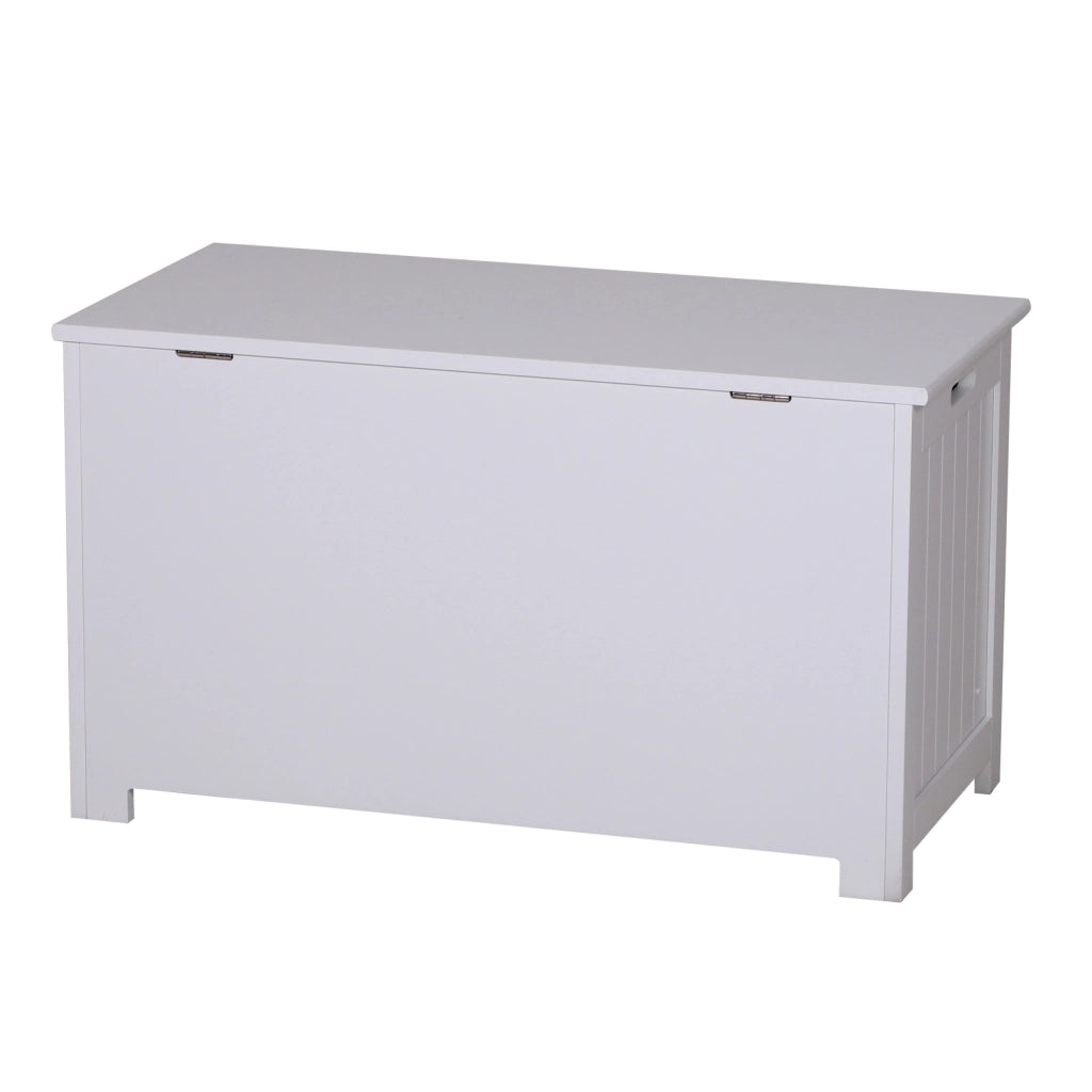 Cassa in legno con coperchio ¨C zephmum ¨C bianco 81x40x46 cm