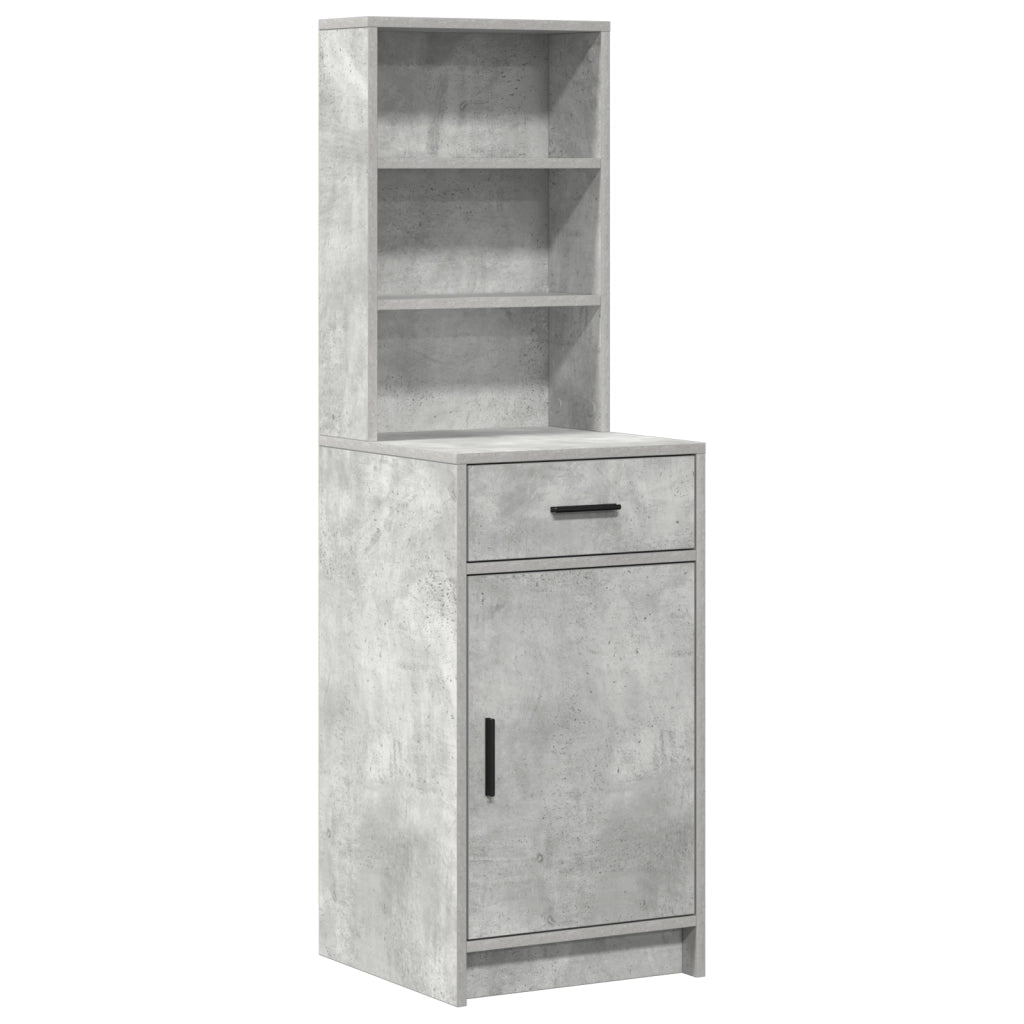 Set di toeletta 3 pezzi  Grigio cemento Legno ingegnerizzato