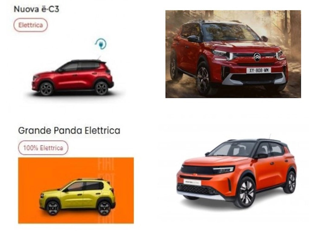 RIGUM906806 , Tappeti per Auto Gomma per Citroen C3 IV dal 2024- Elettrica, C3 Aircross II dal 2025-Elettrica, Fiat Gran