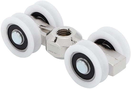 Sistema di Rollini per Porte - In Acciaio di Alta Qualità - Rollini per Porte Scorrevoli - Ruote di Supporto - Capacità di Carico 150 kg - Installazione Facile - Duraturo e Stabilità