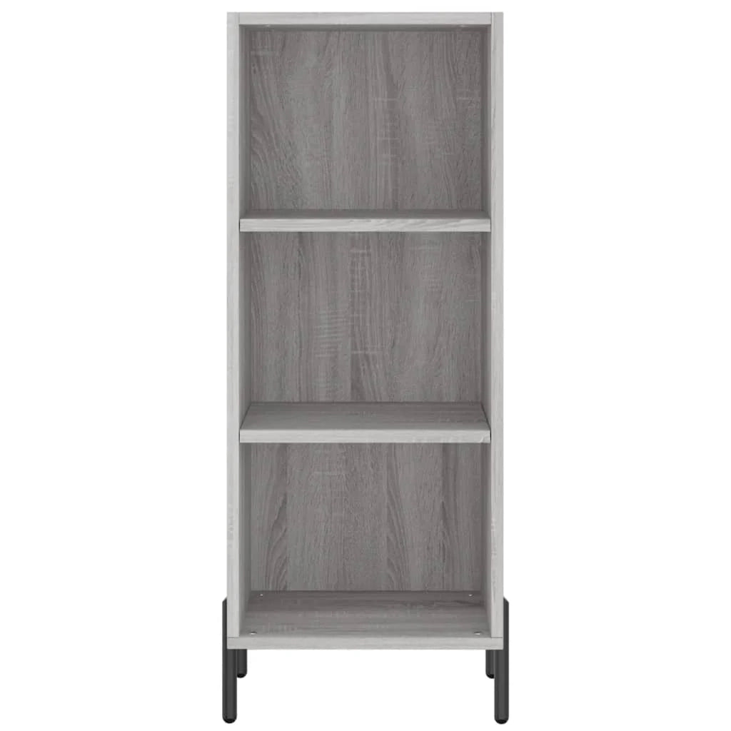 Buffet credenza cassettiera armadio mobile contenitore organizer cucina soggiorno rovere Sonoma 34,5 x 32,5 x 90 cm legno ingegnerizzato grigio 02_0036299