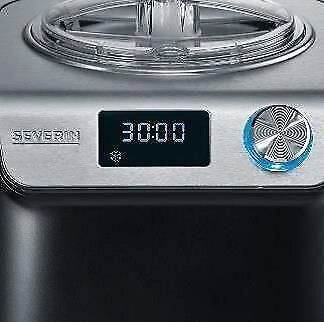 Severin EZ 7407 Gelatiera Compressore 2in1 1,2 L 135 W con Display LED Timer Digitale e Funzione Keep-Cool colore Nero Acciaio Inox