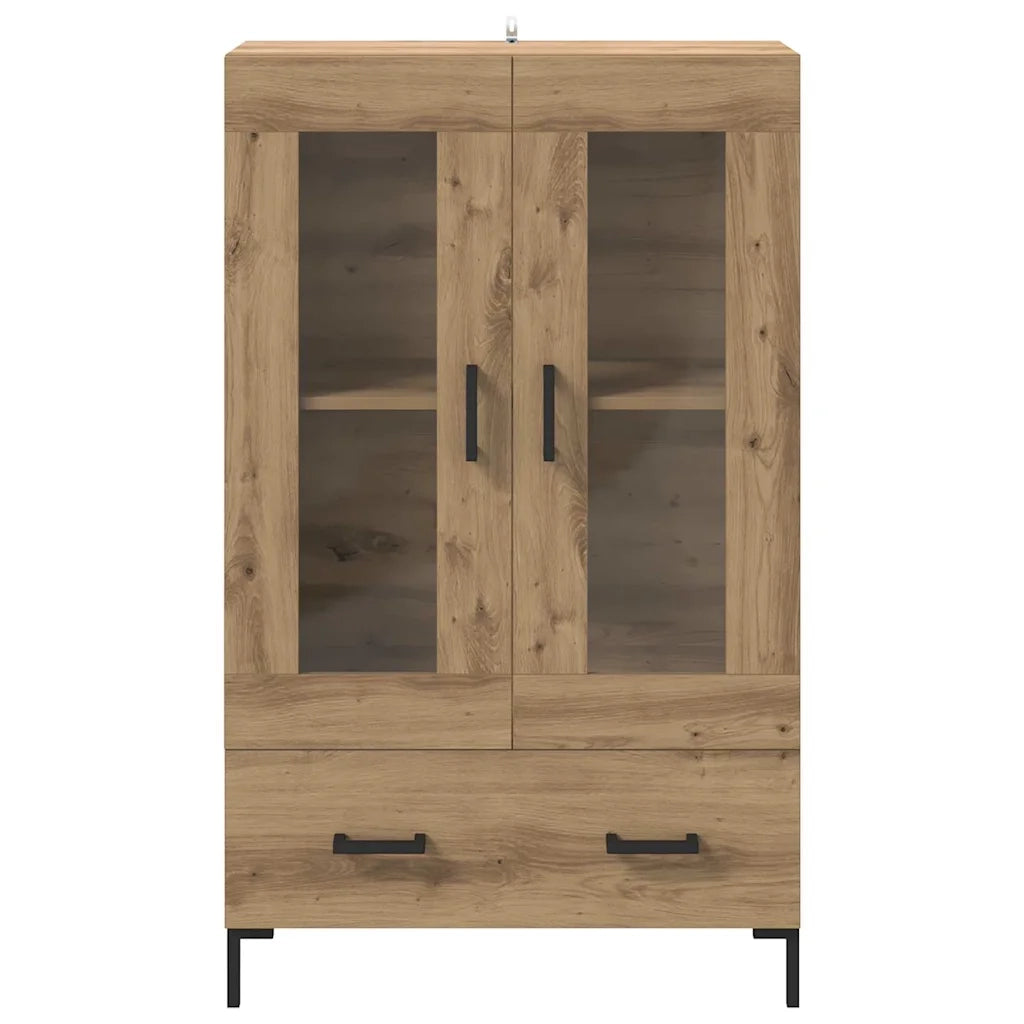 Credenza | Madia | Buffet da pranzo | Armadio da pranzo con cassetto Rovere artigianale 69,5 x 31 x 115 cm